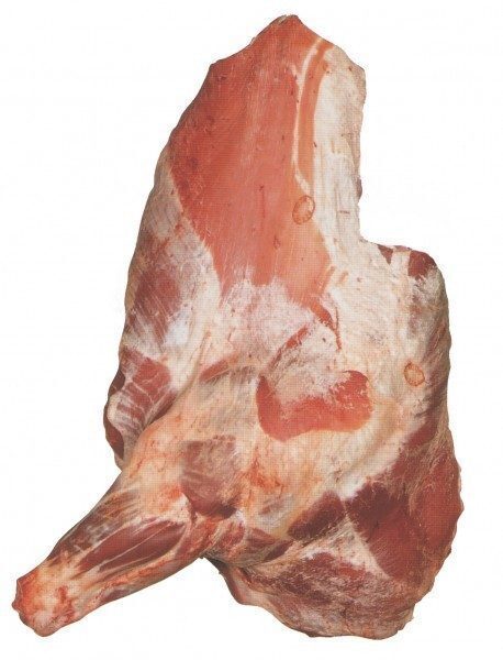 Передняя четвертина с костью, с пашиной, без спинного края грудинки, отруб с 8 ребрами