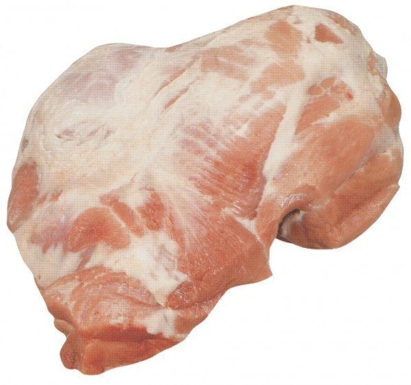 Бескостный свиной окорок, без шкурки и жира, с рулькой